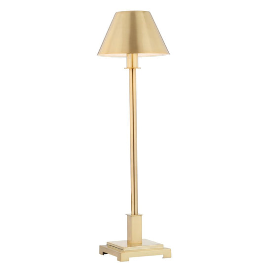 26" Gold Novelty Table Lamp With Drum Shade HomeRoots