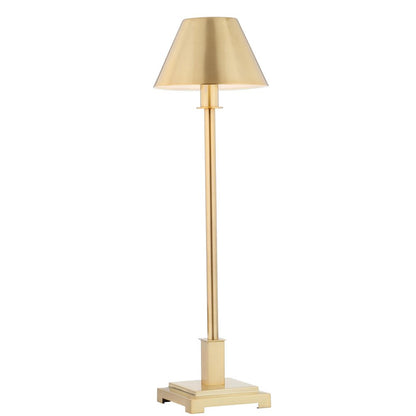 26" Gold Novelty Table Lamp With Drum Shade HomeRoots