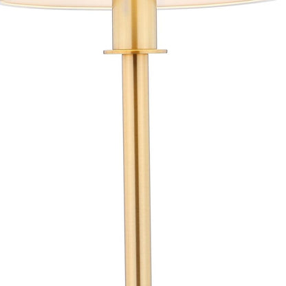 26" Gold Novelty Table Lamp With Drum Shade HomeRoots