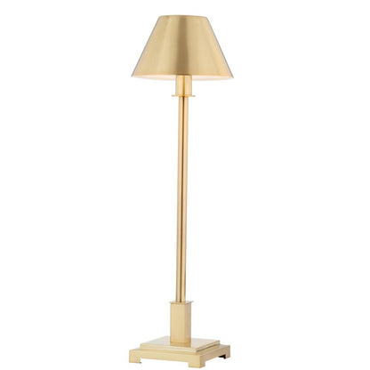 26" Gold Novelty Table Lamp With Drum Shade HomeRoots