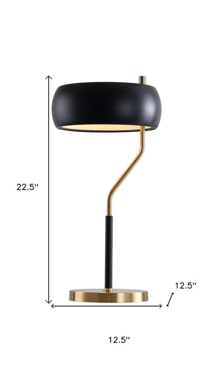 23" Gold Novelty Table Lamp With Globe Shade HomeRoots