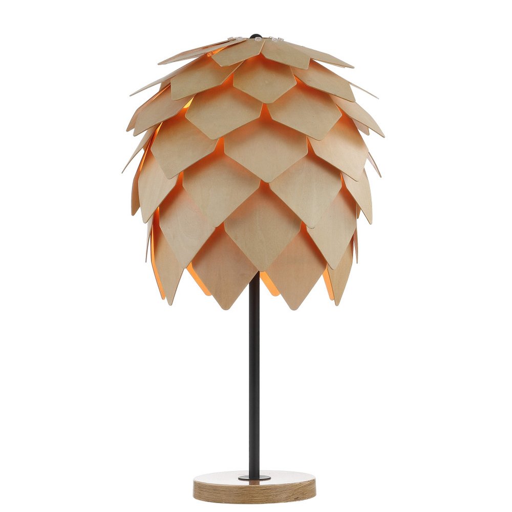 21" Natural And Black Novelty Table Lamp With Novelty Shade — view 1