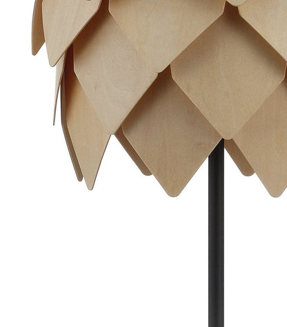21" Natural And Black Novelty Table Lamp With Novelty Shade