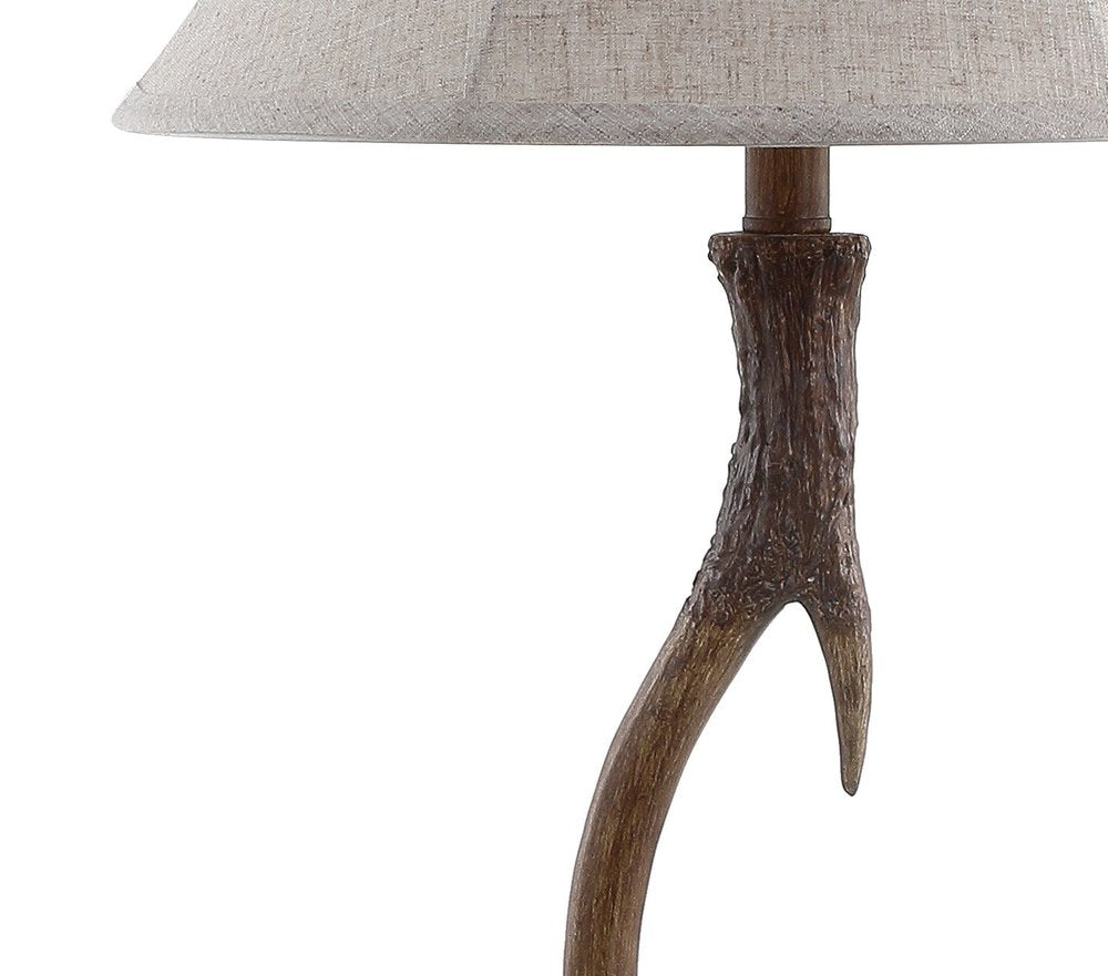 28" Brown Novelty Table Lamp With Globe Shade — view 2