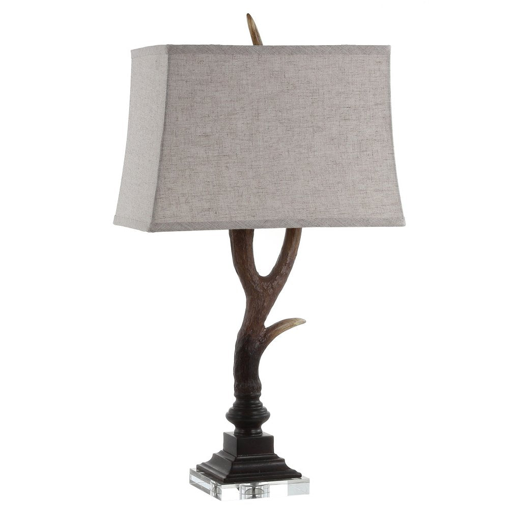 30" Brown And Clear Novelty Table Lamp With Shade HomeRoots