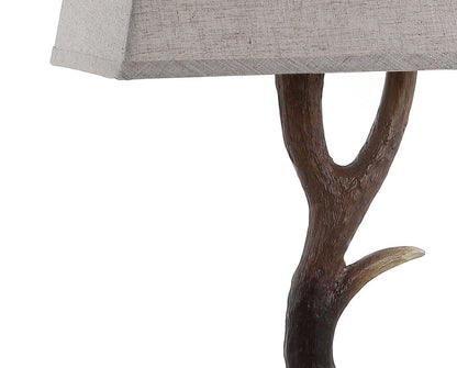 30" Brown And Clear Novelty Table Lamp With Shade HomeRoots