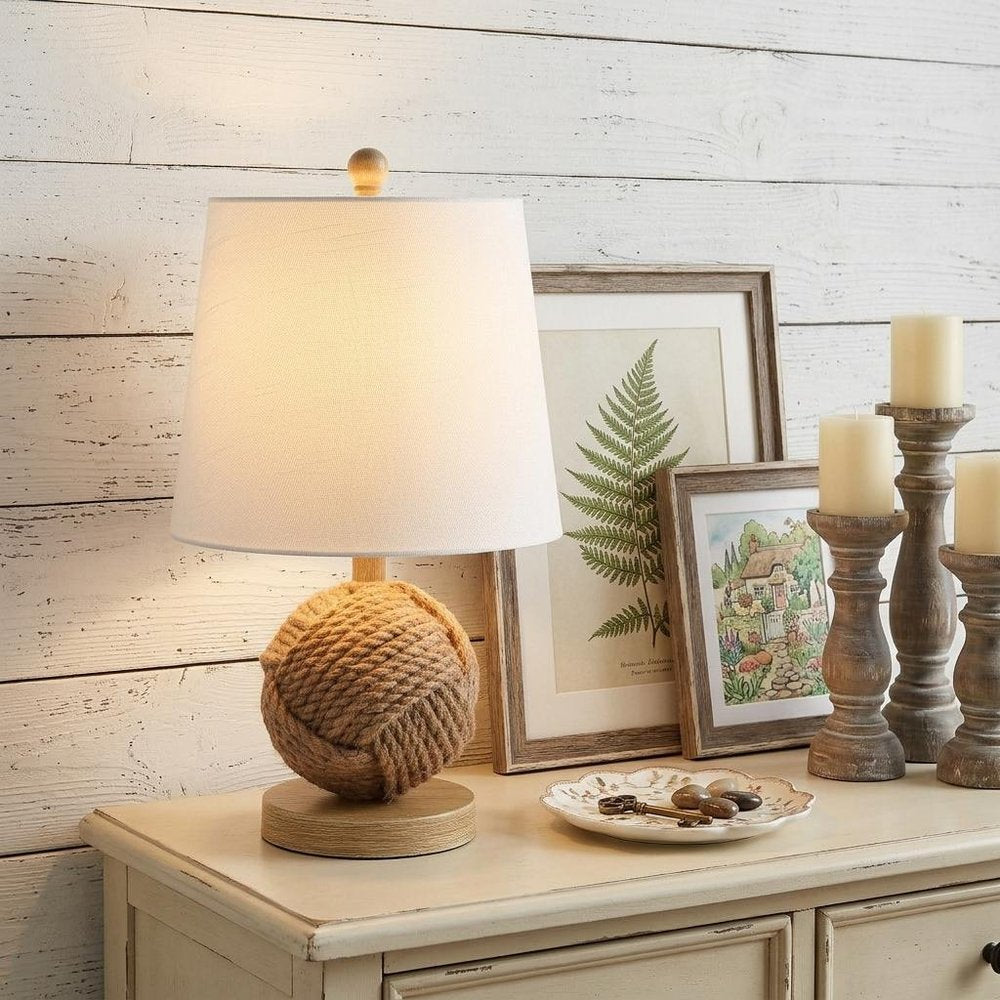 18" Clear Novelty Table Lamp With Globe Shade HomeRoots