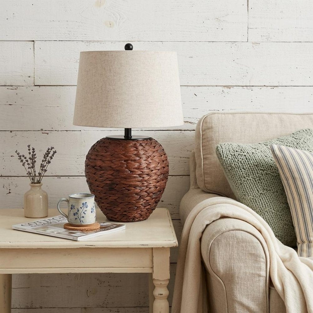 25" Clear Urn Table Lamp With Globe Shade — view 6