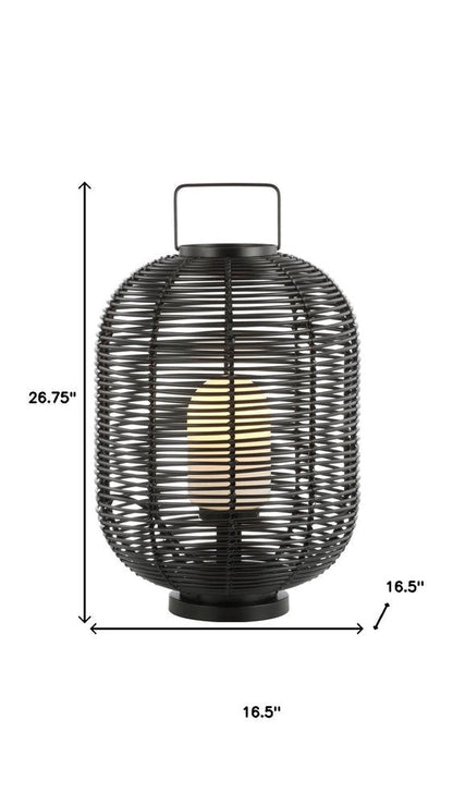 27" Black Novelty Lantern HomeRoots