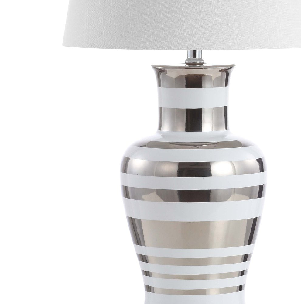 29" Silver Urn Table Lamp With Empire Shade HomeRoots