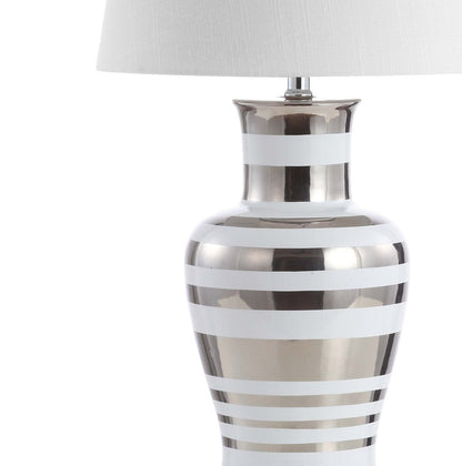 29" Silver Urn Table Lamp With Empire Shade HomeRoots
