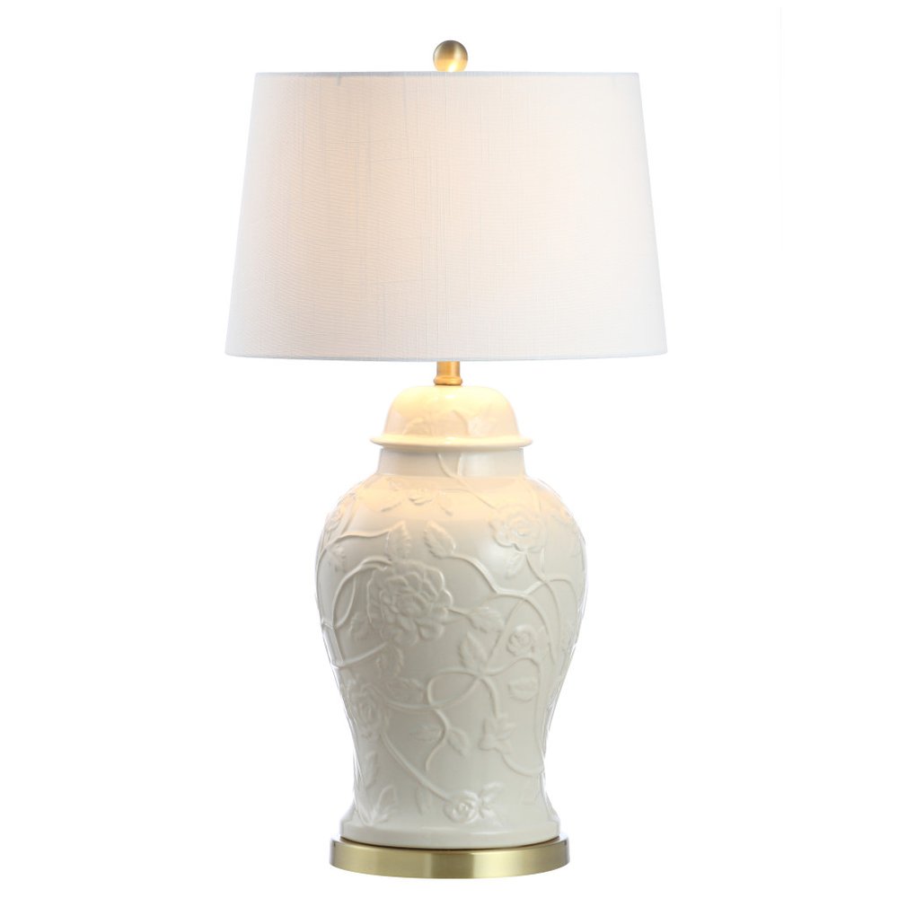 30" Gold Novelty Table Lamp With Empire Shade — view 1