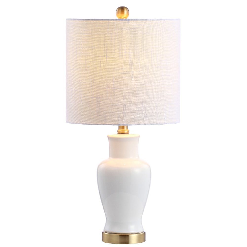 21" Gold Urn Table Lamp With Drum Shade HomeRoots