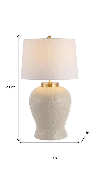 32" Clear Novelty Table Lamp With Empire Shade HomeRoots