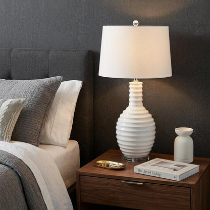 30" Clear Novelty Table Lamp With Globe Shade HomeRoots