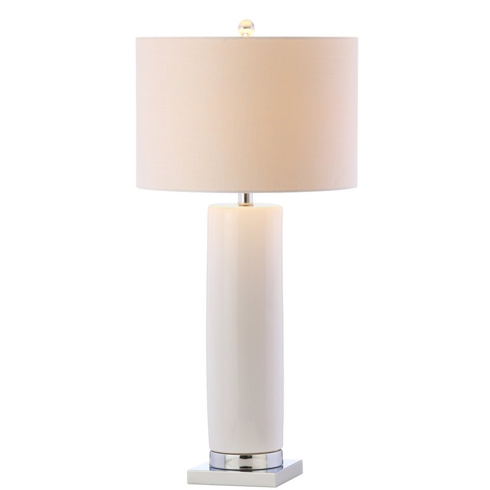 32" Silver Novelty Table Lamp With Drum Shade — view 4