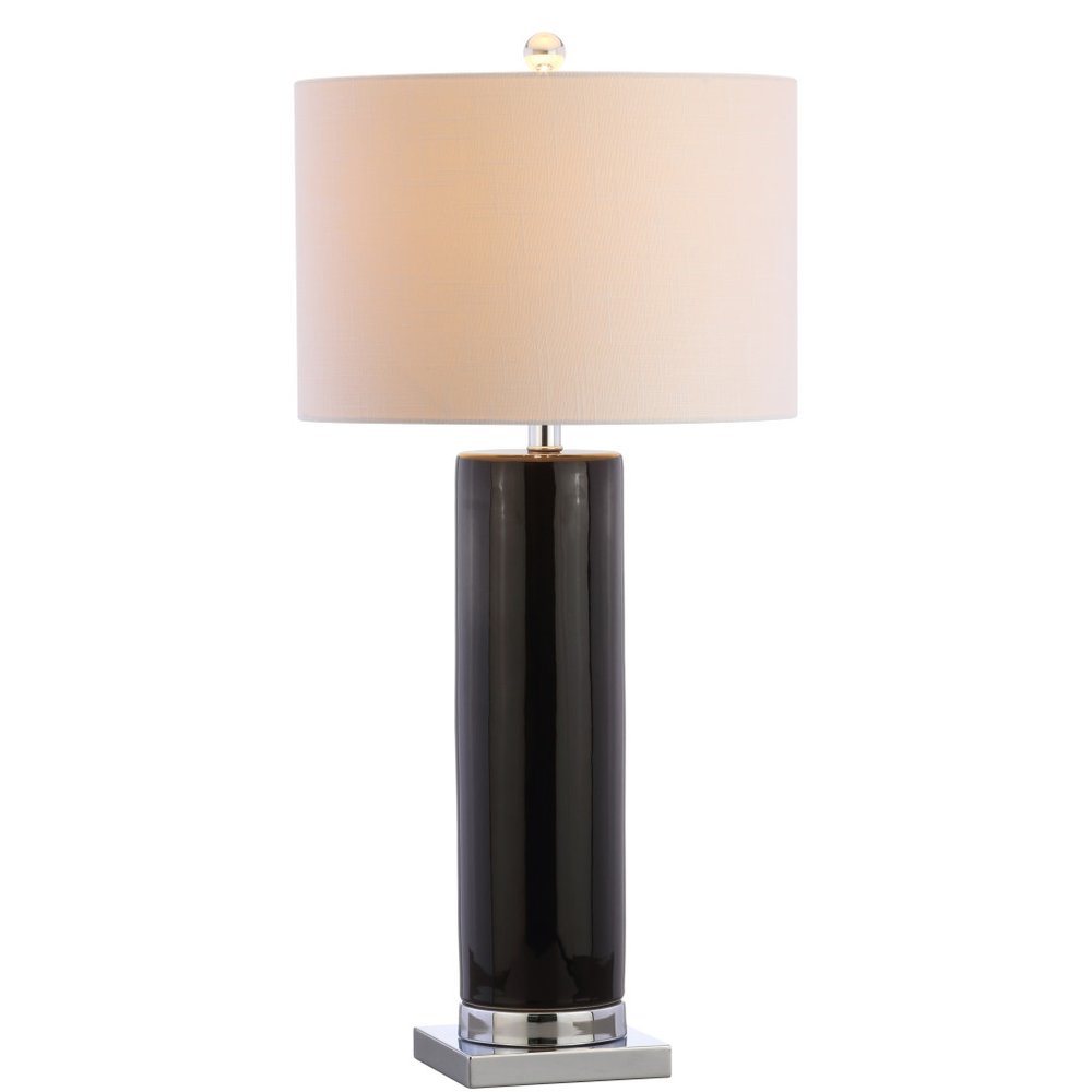 32" Silver Table Lamp With Drum Shade HomeRoots