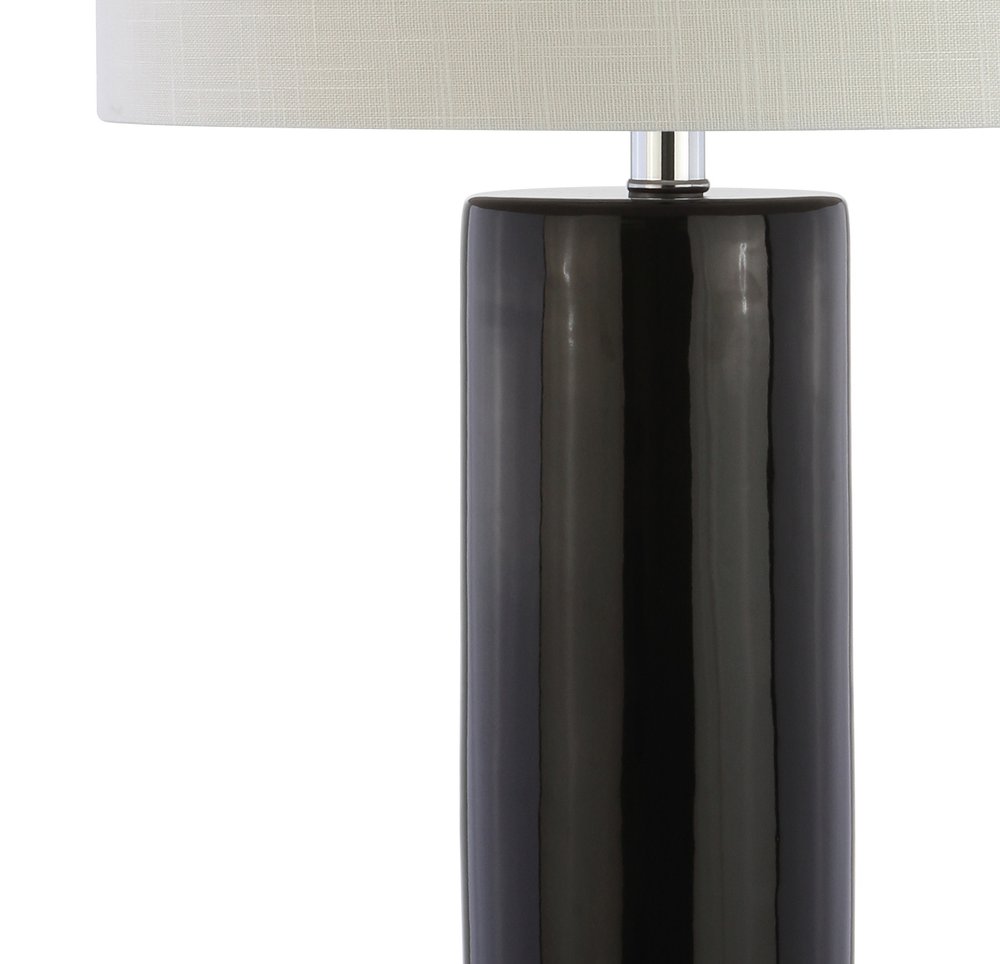 32" Silver Table Lamp With Drum Shade HomeRoots