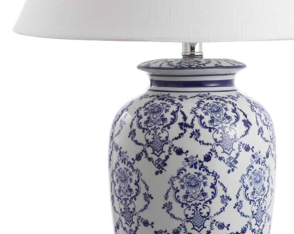 26" White Novelty Table Lamp With Globe Shade HomeRoots