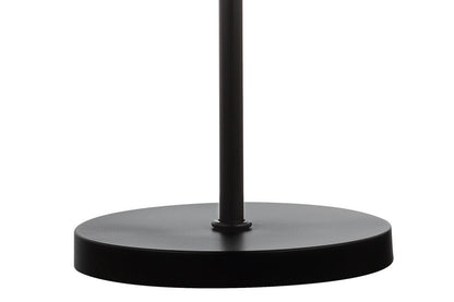 23" Antiqued Bronze Geometric Table Lamp With Drum Shade HomeRoots