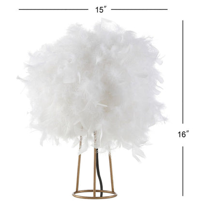 16" Gold Novelty Table Lamp LED HomeRoots