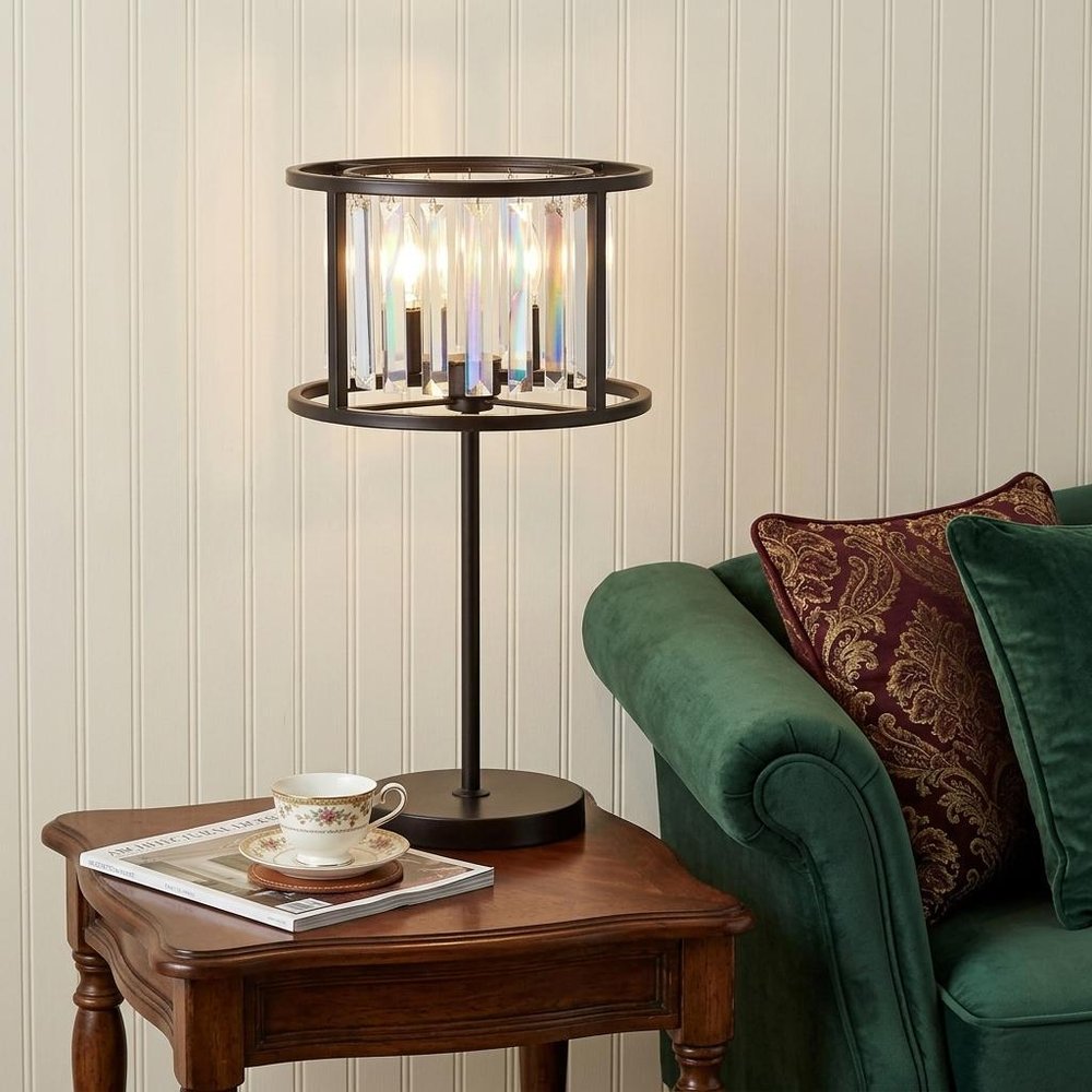 22" Antiqued Bronze Novelty Table Lamp With Globe Shade HomeRoots