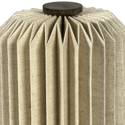 9" Natural Geometric Table Lamp With Cylinder Shade HomeRoots