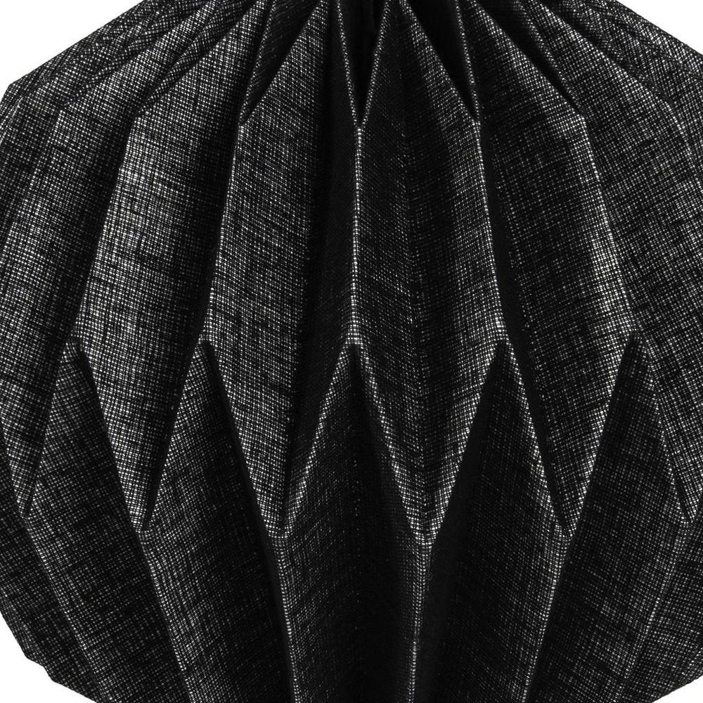 11" Black Geometric Table Lamp With Globe Shade HomeRoots