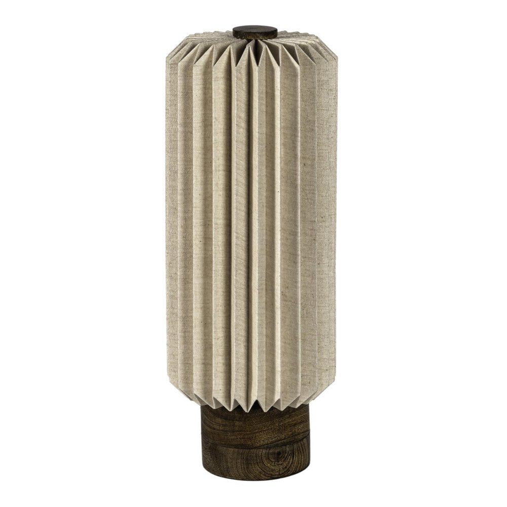 16" Natural Geometric Bedside Lamp With Cylinder Shade HomeRoots