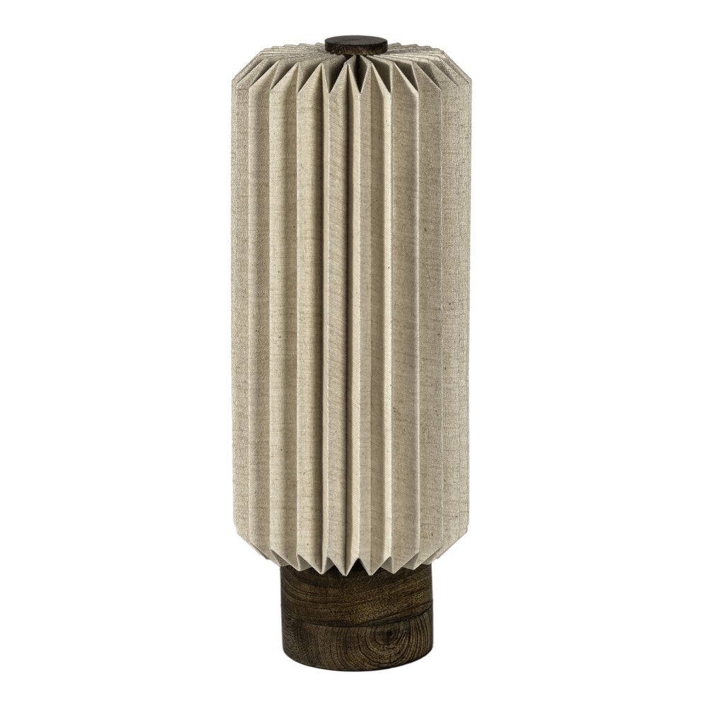 16" Natural Geometric Bedside Lamp With Cylinder Shade HomeRoots