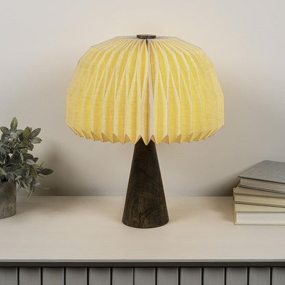 16" Natural Geometric Table Lamp With Dome Shade HomeRoots