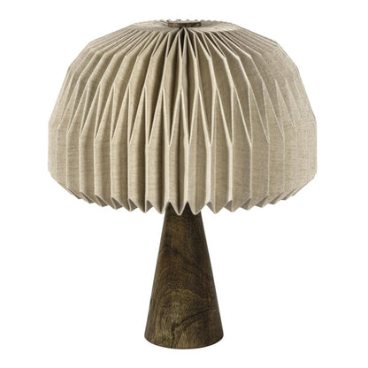 16" Natural Geometric Table Lamp With Dome Shade HomeRoots