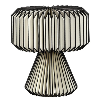 13" Clear Geometric Table Lamp With Cylinder Shade HomeRoots