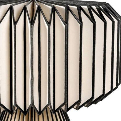 13" Clear Geometric Table Lamp With Cylinder Shade HomeRoots