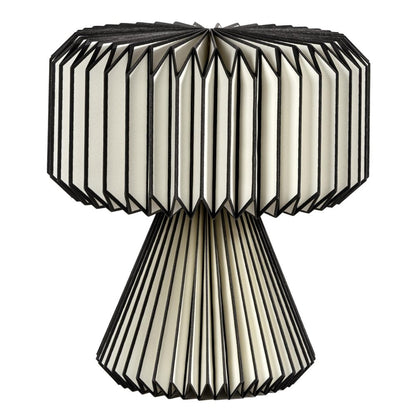 13" Clear Geometric Table Lamp With Cylinder Shade HomeRoots