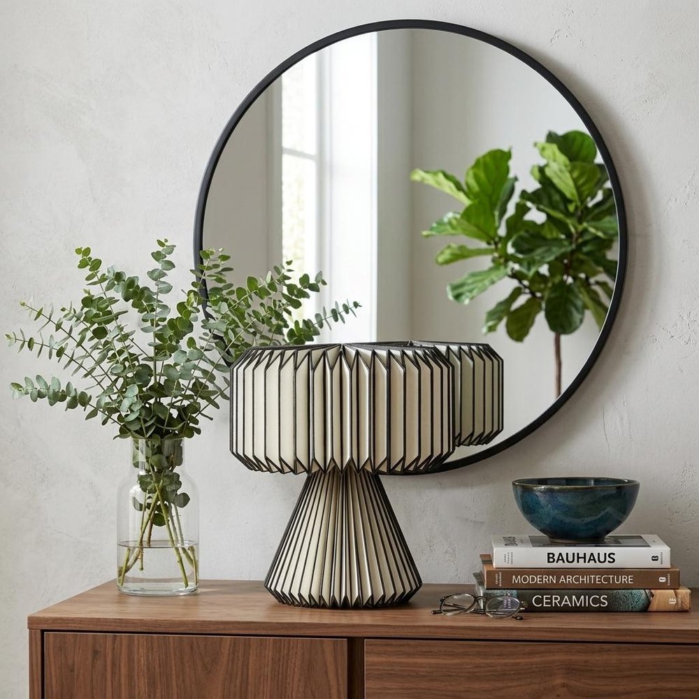 13" Clear Geometric Table Lamp With Cylinder Shade HomeRoots