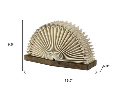 10" Natural Geometric Table Lamp With Novelty Shade HomeRoots