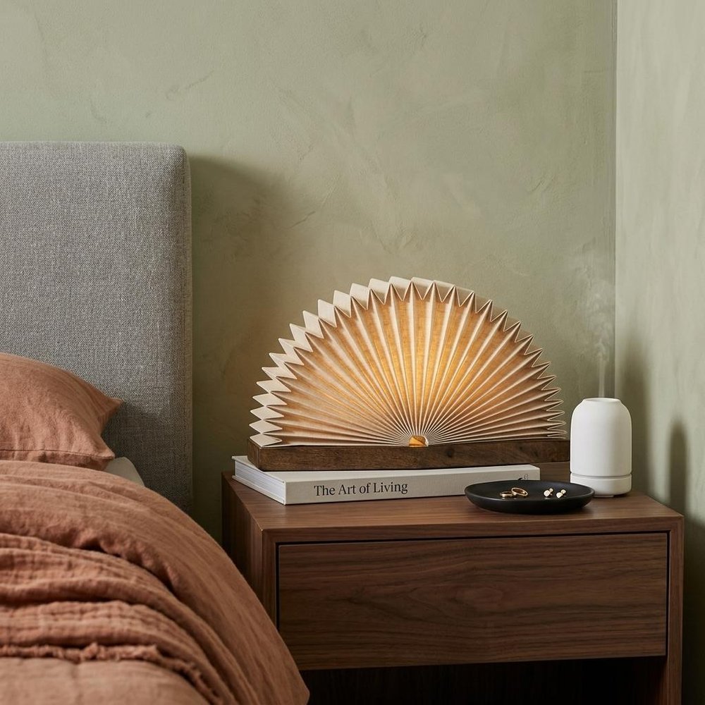 10" Natural Geometric Table Lamp With Novelty Shade HomeRoots