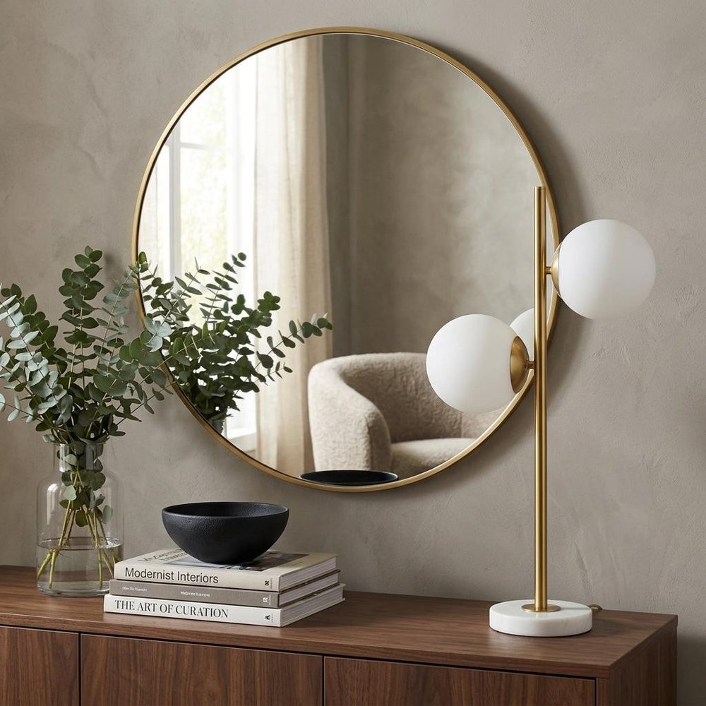 28" White Table Lamp With Globe Shade — view 8