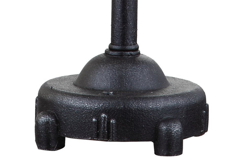20" Black Geometric Novelty Table Lamp With Drum Shade HomeRoots