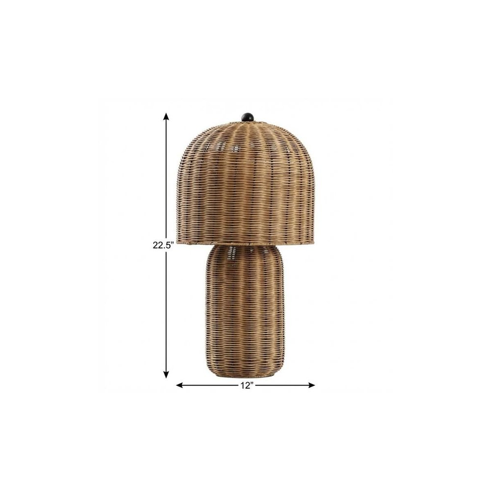 23" Clear Round Table Lamp With Globe Shade — view 5