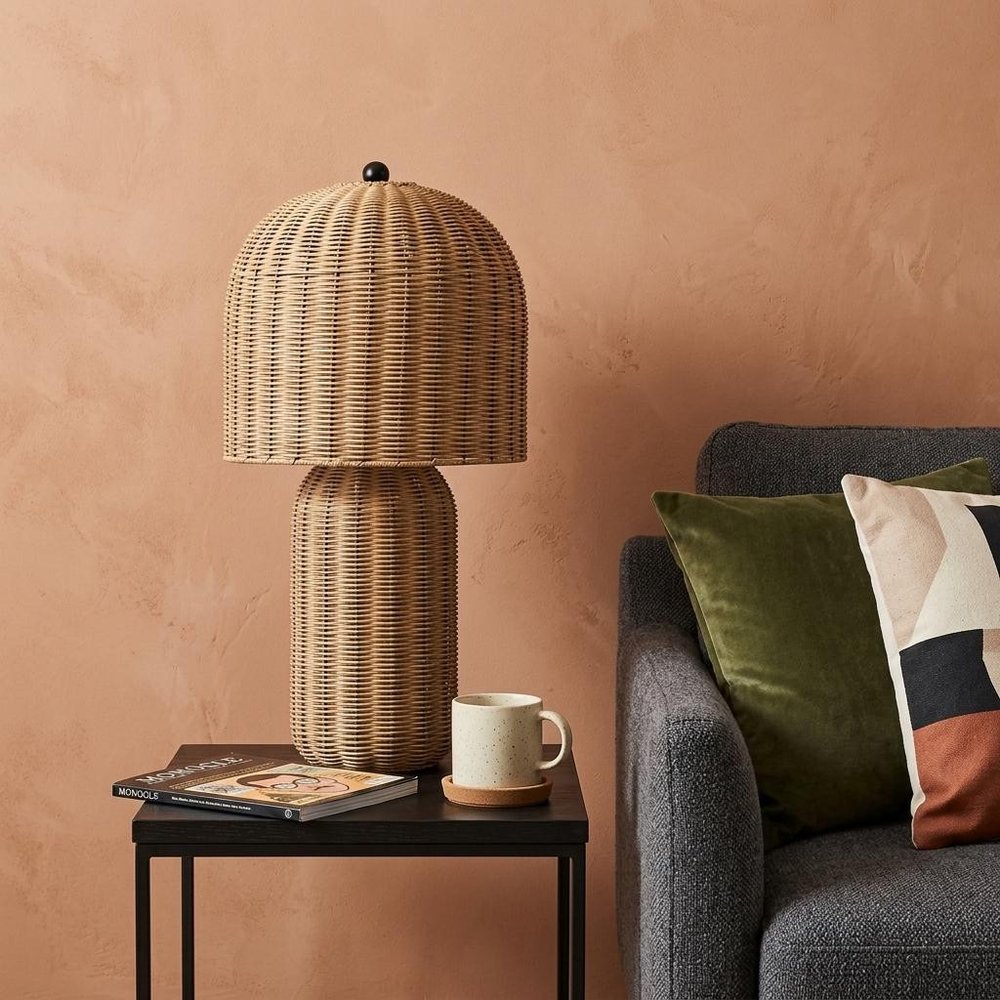 23" Clear Round Table Lamp With Globe Shade — view 6