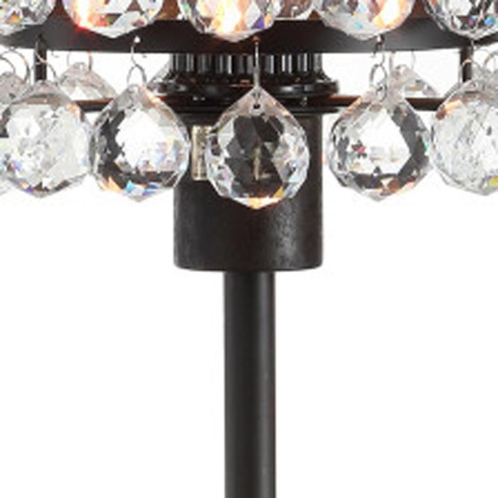 25" Bronze Lantern Table Lamp With Drum HomeRoots