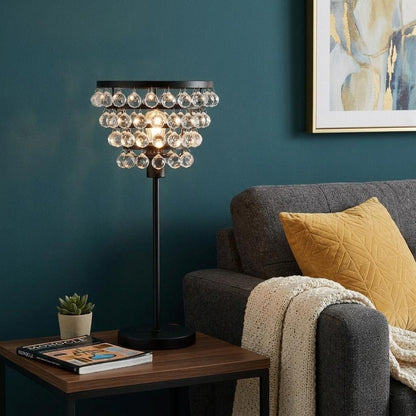 25" Bronze Lantern Table Lamp With Drum HomeRoots