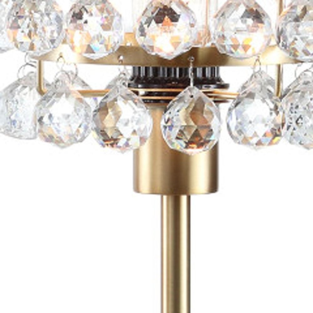 25" Gold Novelty Table Lamp With Drum HomeRoots