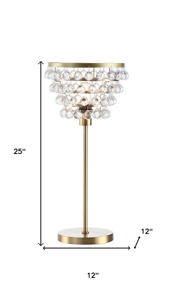 25" Gold Novelty Table Lamp With Drum HomeRoots