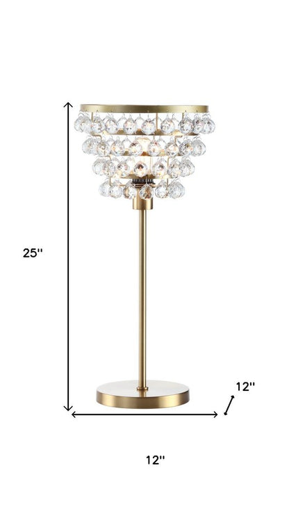 25" Gold Novelty Table Lamp With Drum HomeRoots