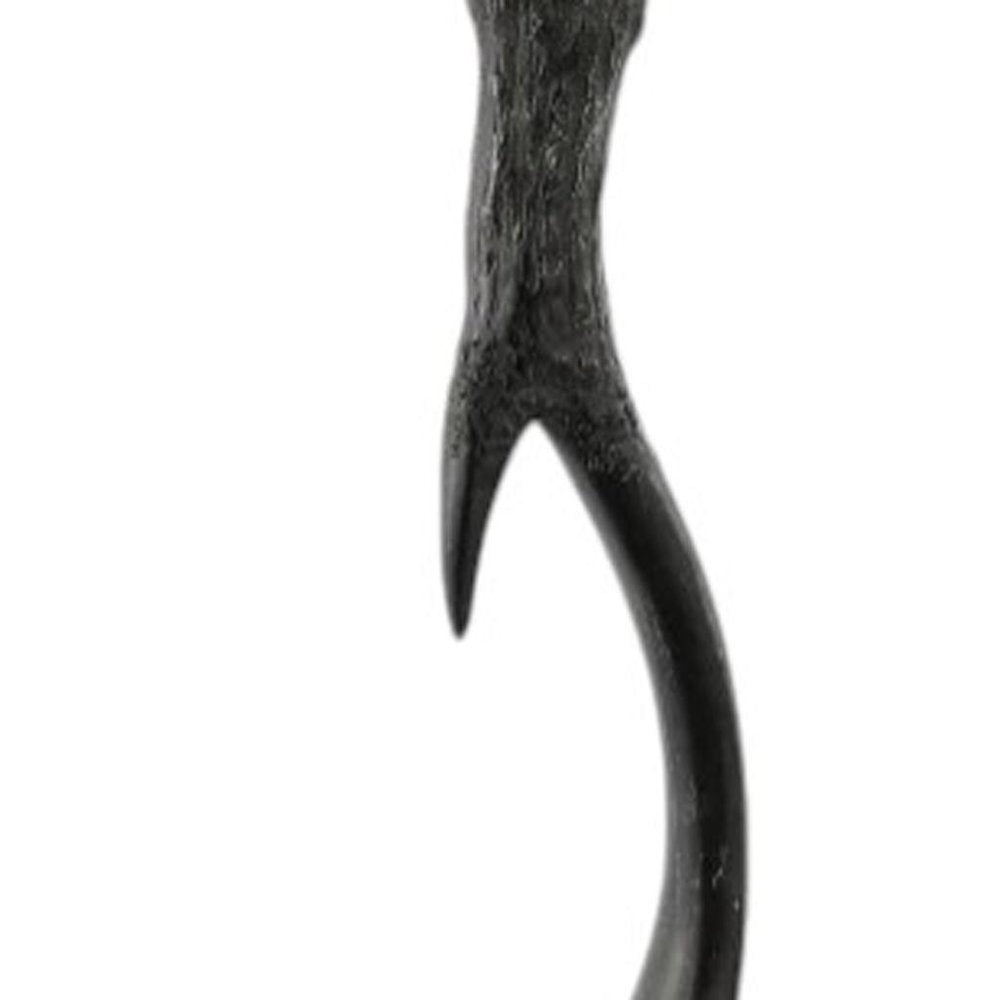 28" Black Antlers Table Lamp With Bell Shade — view 4
