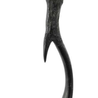 28" Black Antlers Table Lamp With Bell Shade