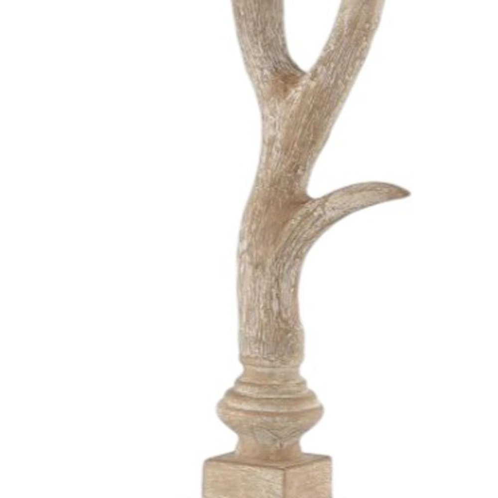 30" Clear Antlers Table Lamp With Shade — view 3